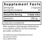 ARG Artemisinin 100 mg 90 ct