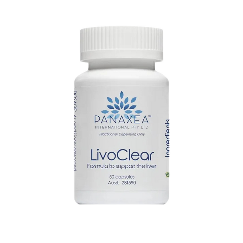 LivoClear 500 mg 50 ct bottle