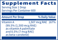 Micellized Vitamin A 1 oz Bottle