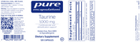 Taurine 1000 mg 120 ct - Pure Encapsulations
